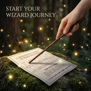 Magic Wand with Universal Magic Spells Guide, Unleash Your Inner Potter Wizard, Unique Holiday Christmas Sock Gift