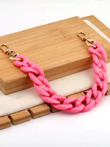 Thick Plastic Chain Phone Strap Handbag Chain, Multifunctional Handle, Acrylic Chain for Yuna Bags, Resin Bag Chain, Adjustable Bag Strap