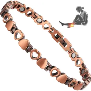 Magnetic Copper Anklets for Women Copper Ankle Bracelet for Women 99.99% Pure Copper with Magnets for Feet & Ankles (X Shape) Trendy Jewellery Accessories Trendy Fashionable Accessories