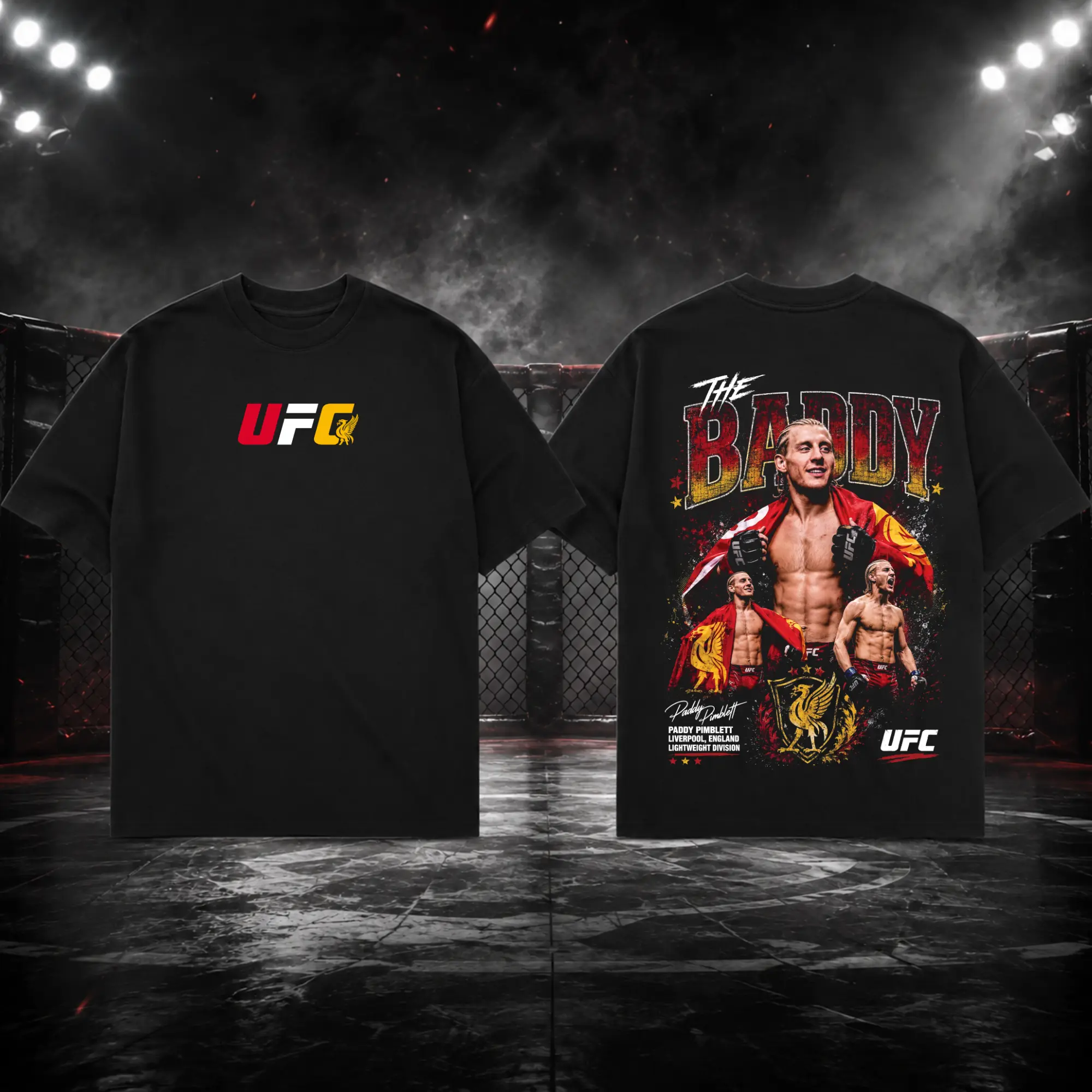 Men's UFC Paddy Pimblett The Baddy T-Shirt, The Baddy UFC Graphic Tee, UFC MMA Shirt, Gift for Fighters, Sports Apparel Cotton Tee, UFC Merch, Vintage Casual Style Gift