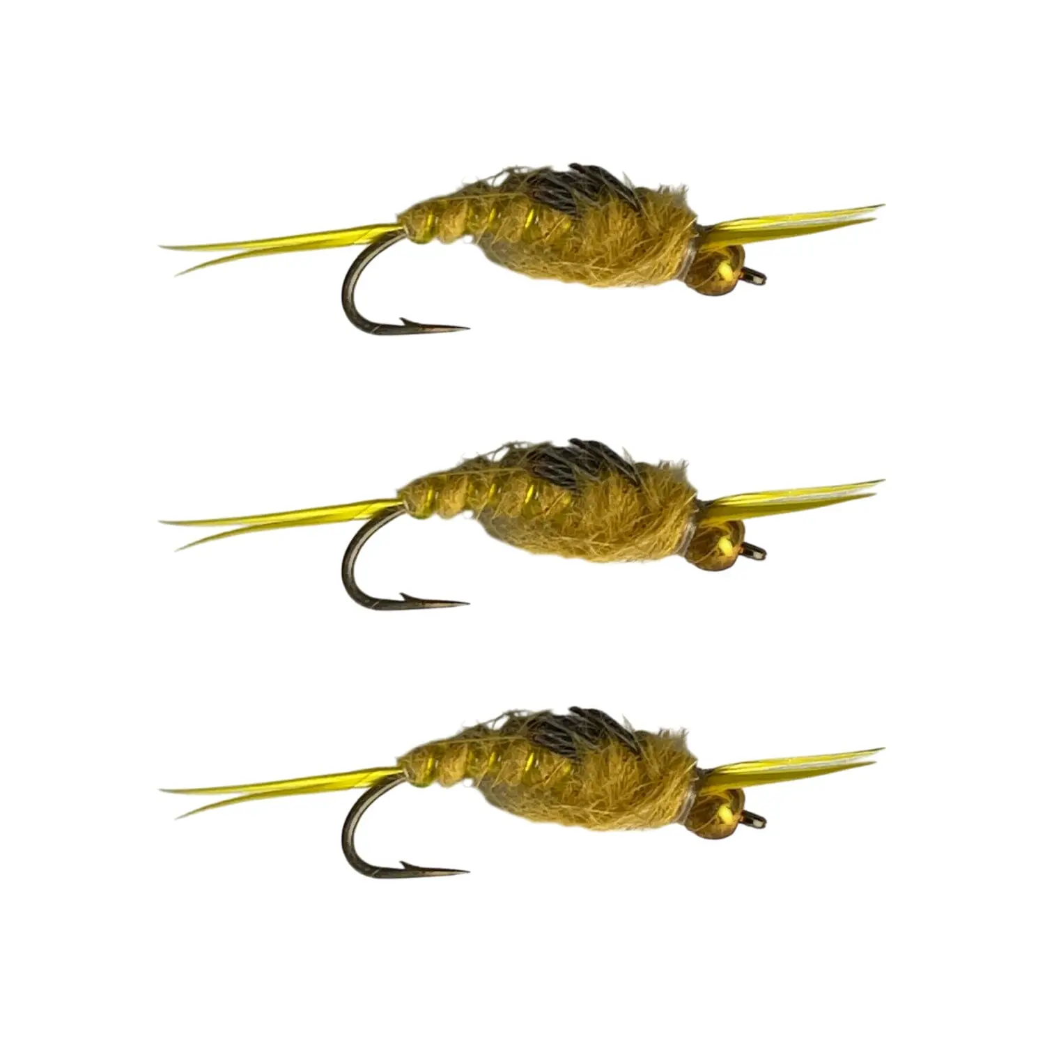 Stonefly Bead Head Golden | 3 Pack