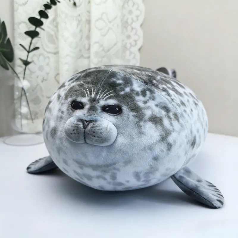 Cute Plush Seal Pillow Toy, Realistic Sea Animal Stuffed Animal, Cuddly Stuffed Animal, Perfect Birthday Gift for Kids & Adults, Soft Huggable Design