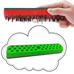 Magnetic Drill Bit Holder Organizer, Tool Storage Rack for Drills & Milling Cutters, Essential Hardware Organizing Solution