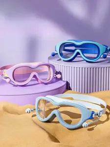 Kids' HD Anti-Fog Swim Goggles (Ages 3-15) – Wide View & Leakproof for Boys & Girls