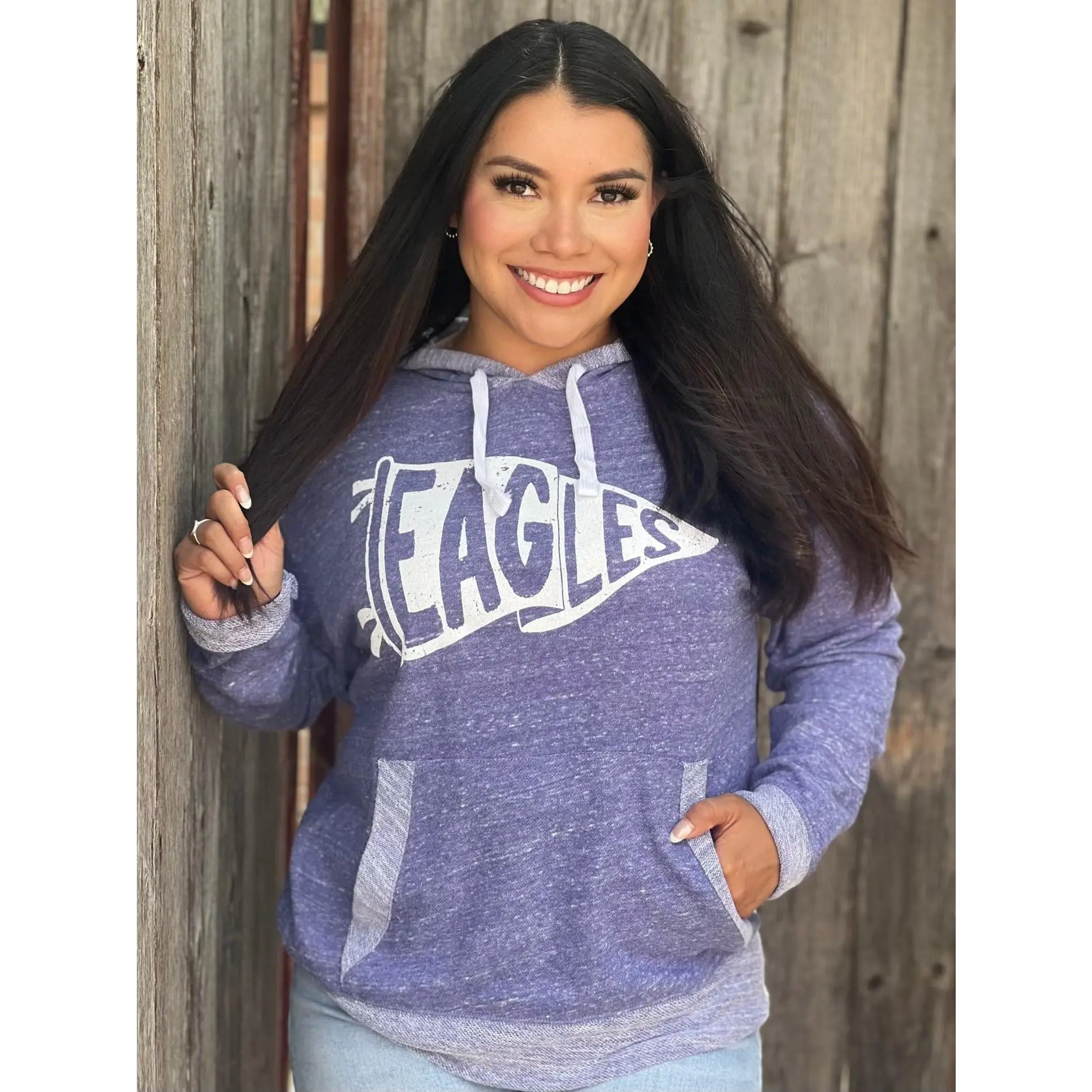Eagles Pennant French Terry Hoodie