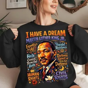 Martin Luther King Jr Shirt, Civil Rights Leader Tee, MLK Day Human Rights Justice Unity Shirt, Black History Month Inspirational Gift