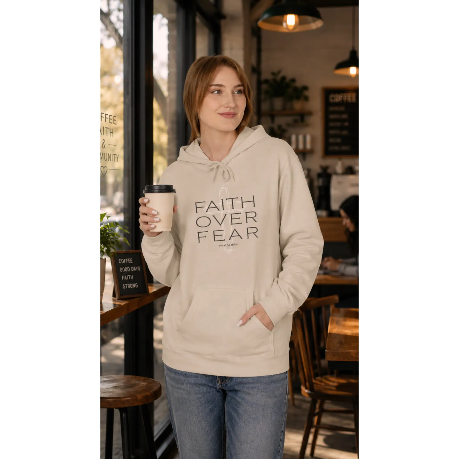Faith Over Fear Unisex Hoodie | Psalm 118:6