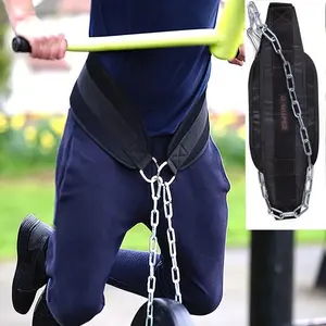 Thick & Wide Iron Chain Weight Lifting Belt, Fitness Barbell Lifting Belt, Professional Gym Belt for Men & Women, Gym Accessories