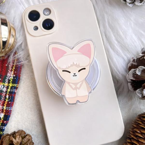 K-Pop Universe Phone Grip, Aesthetic Skzooo Pop Socket, Idol Gift for Fans & Teen, Korean Style Kindle Holder, Gift For Music Fan