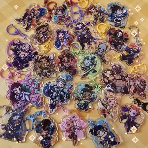 Overwatch Pixel Keychains, Venture, Mei, Junkrat, Soldier 78, Reaper Overwatch Pixel Charm, Overwatch Keychains For Bag, Key, Gift