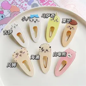 New Chiikawa Acrylic Hairpin Cute Hachiware Usagi Cartoon Duckbill Hairpin for Students, A Small Gift.