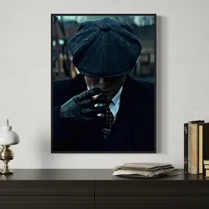 Thomas Shelby Poster, Peaky Blinders Wall Art, Thomas Shelby Portrait, Gangster Decor