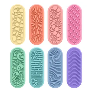 Sensory Discovery Stones: Textured Silicone Toys for Curious Little Hands Outdoor Sports Children's Decompression Toys Soft Silicone Textured Worry Stones