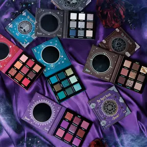 RUDE Rude Cosmetics Spell Book Palettes Matte Glitter & Shimmer Eyeshadows with Smooth Blendable Pigmented Formula for Mystical Makeup