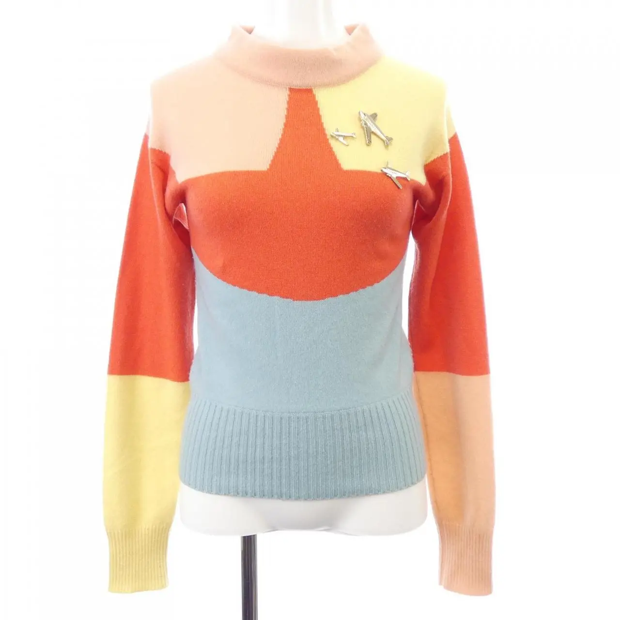 Pre-owned CHANEL Cashmere Small Leather Goods Knit Top