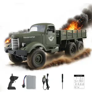 JJRC 1:12 scale remote-controlled military truck - equipped with a two-speed transmission, excellent impact resistance, hidden battery compartment and steel ladder frame! Perfect for Halloween or Christmas! Monster Truck Jam