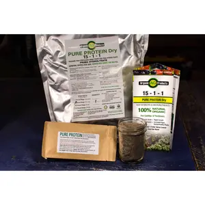 Pure Protein Dry 1-lb (15-1-1) Fish Fertilizer Organic Aminos Cod Fish Hydrolysate