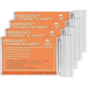 Emergency Mylar Thermal Blankets 4pack