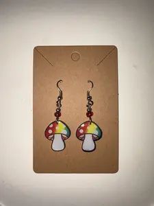 Mushroom earrings