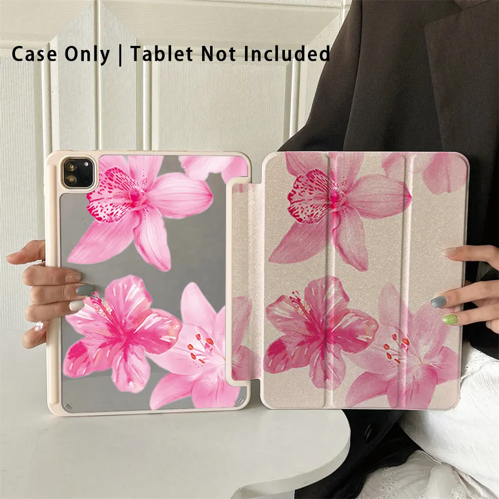 Protective Folio Tablet Case with Pen Holder, iPad Accessories, compatible with 10th/Air 2/ iPad (8th Gen)/iPad Air 4/5/iPad Pro 11/iPad 10th Gen 10.9-inch 2022 Smart Case/iPad Air 13(M3 2025)/iPad Air 11(M3 2025) Tablet Cover Tablet Casing