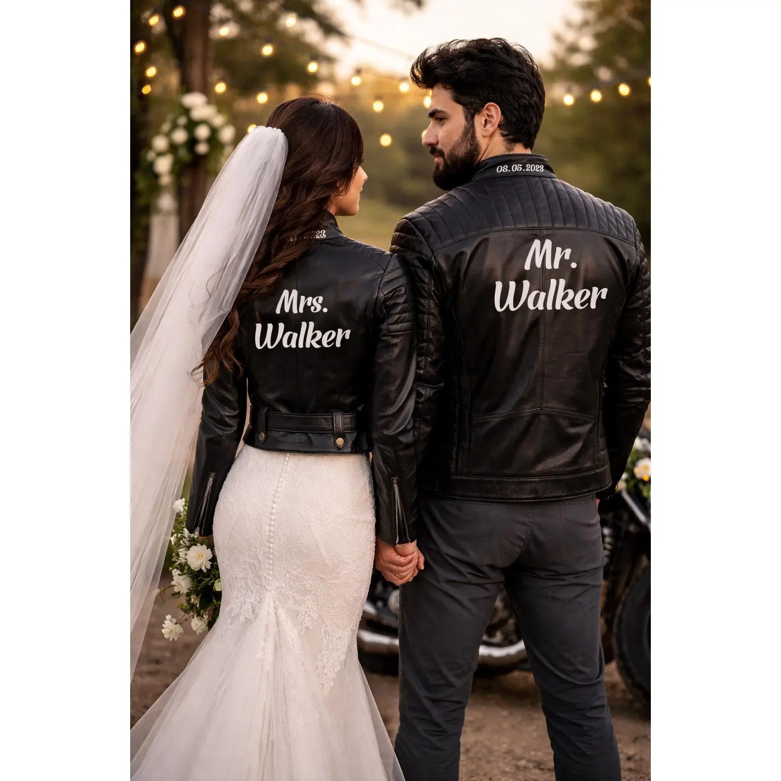 Matching Leather Jacket for Him and Her