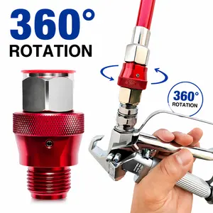 Airless Paint Sprayer Swivel Joint, 360 Degree Rotatable Spray Gun Connector, Universal Aluminum Alloy Adapter for Professional Painting Projects（7/8Inch） tiktokshopspringglowup