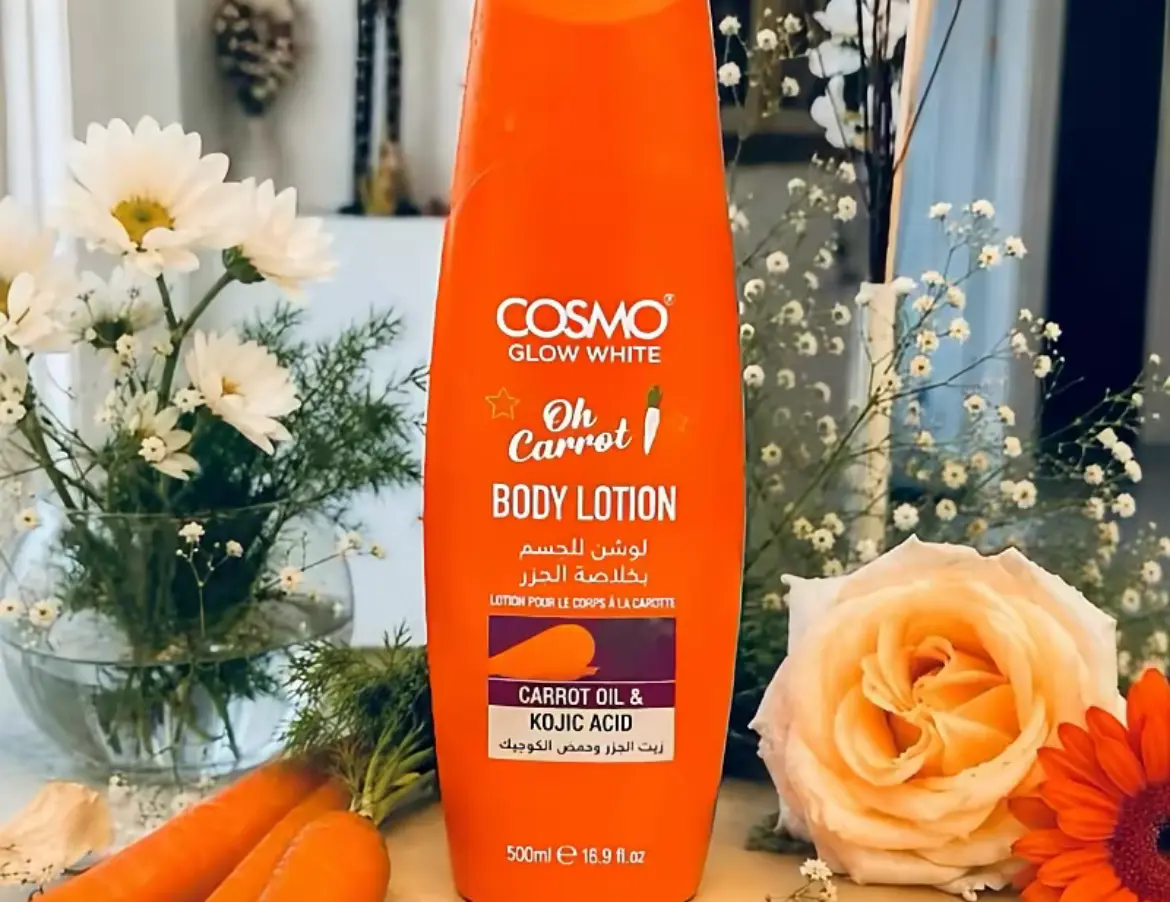 Cosmo Carrot Body Lotion, 500ml Hydrating Daily Skin Care Moisturizer