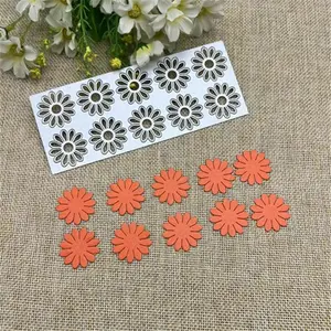 Sunflower Frame Metal Cutting Mold Template, DIY Album Decoration Tool, Handmade Embossing Craft Supplies, Ideal for Crafts