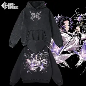 BOD - Shinobu Kocho Demon Slayer Vintage Unisex Oversize Washed Cotton T-shirt Hoodie, Anime Graphic Tee, Manga Anime Lover, Anime Merch Fan, Outfits Men, Boys Merch Top