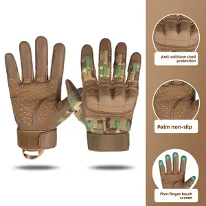 Heavy Tactical Gloves Super Technician Protection Non-slip Full Finger Touch Screen Motorcycle Training Combat Fighting Camouflage Male