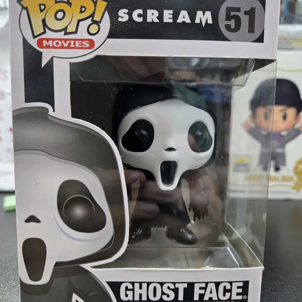 Funko Pop! Ghost Face #51 2017 Plastic Figure - Classic Mask Ghostface Icon, Movie Collectible, Display Item