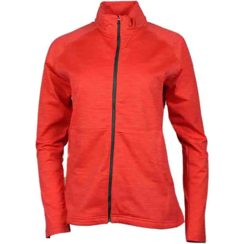 PAGE and TUTTLE Womens Print Textured Layering Jacket Casual Outerwear Athletic - Red