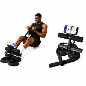 Portable Exercise Equipment for Home Workouts, Abdominal Core Training Sit‑Up Trainer with Resistance Bands & Dual Suction Cups, Compact Foot Holder Fitness Equipment for Daily Exercise