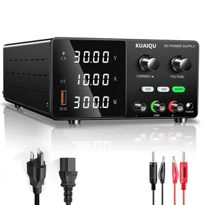 Kuaiqu Dc Power Supply Adjustable 30v5a 30v10a 60v5a 300w Encoder Switching Voltage High Precision 4 Digit LED Display