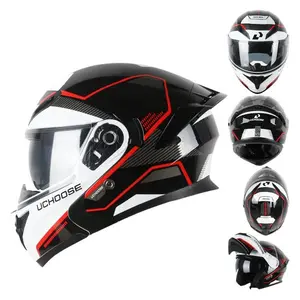 Modular Motorcycle Safety Helmet for Men All-Season Universal Summer Riding Flip-Up Full Face Helmet Breathable