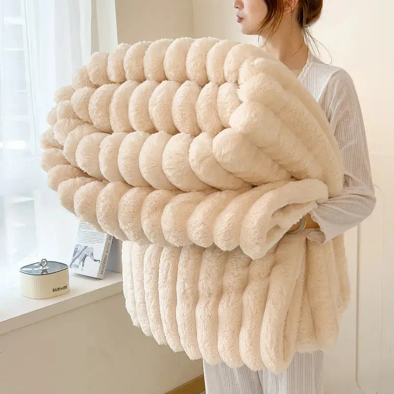 The Cloud Ribbed Plush Blanket