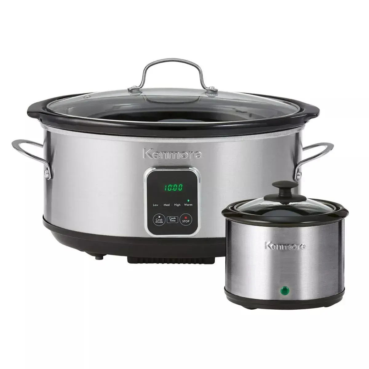 Kenmore KKTSC7 SS 7 qt. 270W Slow Cooker with Stainless Steel Dipper
