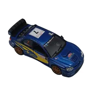 5" 2007 Impreza Subaru WRC #7, Blue Color 1:36 DieCast Model Toy Car Collection Collectible