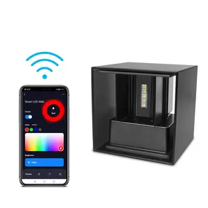 Smart LED Wall Light / Ceiling Light for Indoor and Outdoor Use, Led Outdoor Waterproof, Rgbic Music Sync with 16 Million Colors, Dimmable with Timer, Voice and APP Control