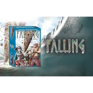 Capstone Games Falling Strategic Engine-Building Board Game, 1-4 Players, 90-120 Min Playtime, Crumbling Tower Resource Management Adventure, Variable Sidekick Powers, Solo & Multiplayer Euro Strategy Game
