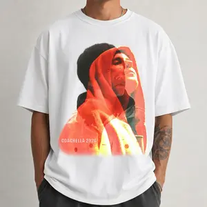 Neon Portrait Shirt, Coachella Aesthetic Shirt, Retro Music Style Comfort Colors Oversized Streetwear