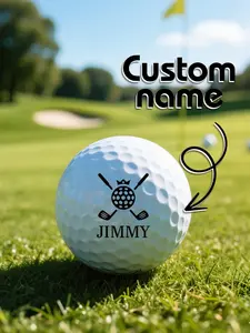 Custom Text Personalized Golf Ball Gift Set