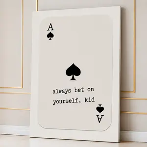 Ace of Spades Poster | Daily Affirmation | Motivational Wall Art