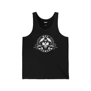 Ripped Power Bodybuilder Logo Tank | Gym Workout Fitness Apparel