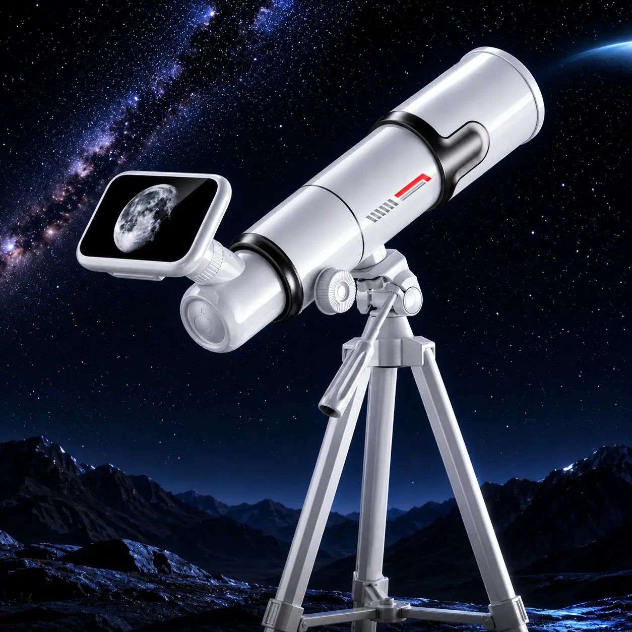 Telescope for Adults & Kids, 70mm Aperture 400mm Professional Refractor Telescope for Astronomy Beginners, Portable Travel Telescopes with Tripod Phone Adapter