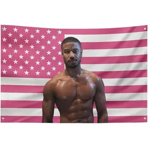 60in x 40in  home decor banner   Tapestry Michael B Jordan Flag Poster Room Fun Flags Indoor And Outdoor Decor Wall Aesthetic Art Home Decor Blanket Merch Gift  funny hanging poster fan bedroom living room gift