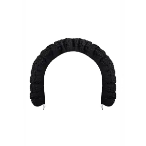 Full Ruffle Headband – Black