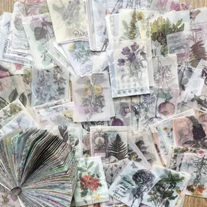 365sheets Semitransparent Sulfuric Acid Paper Material DIY Decoupage Paper Kit, Perfect for Scrapbooking Supplies, Journaling Supplies, Craft Enthusiasts, Diary Accessories, Paper Craft, Collage Decoration