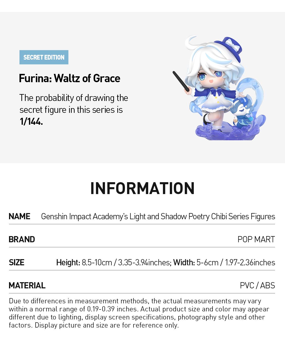 [POP NOW] POP MART Genshin Impact Academy's Light and Shadow Poetry Chibi Series Figures Blind Box, teen boy gift -Whole Set  [Ship by Aug 26th ]
