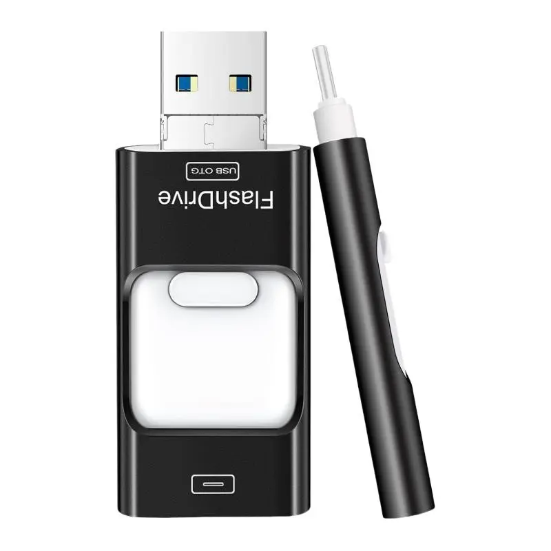 High-Speed USB 3.0 Flash Drive, 3-In-1 Storage Device with Free Type-C Adapter, Compatible with Android and PC, 64GB-1tb Capacity